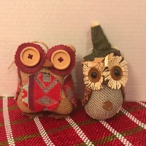 Fabric Decorative Owls
